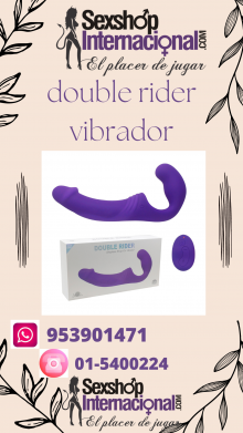 Double Rider Strap On Vibrador 